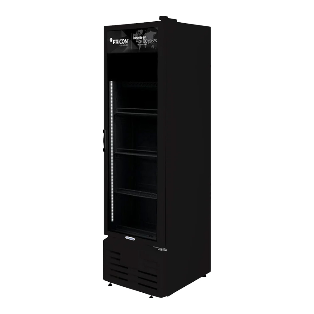 FREEZER VERTICAL FRICON VCFB 284 PVR BLACK TOTAL 220V