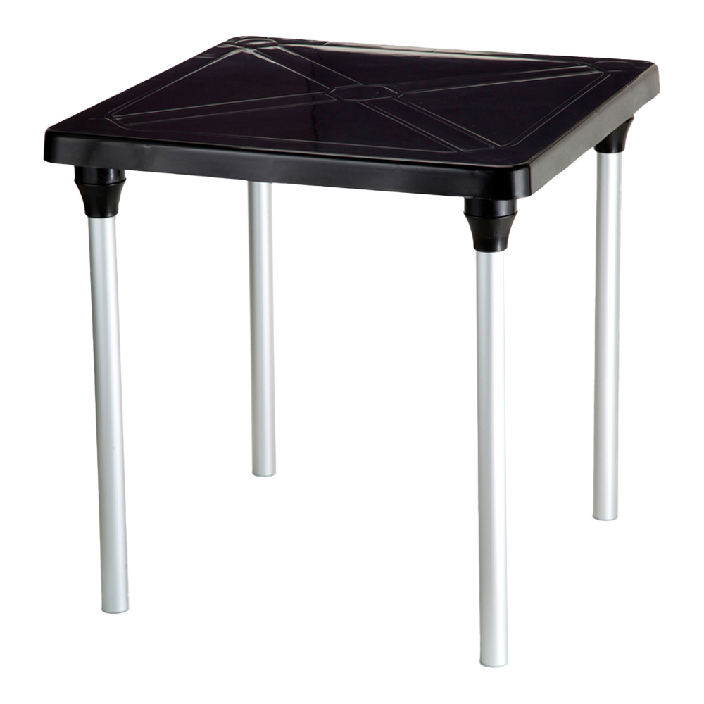 MESA QUADRADA CLASSIC DESMONTAVEL PRETA  PLASNEW